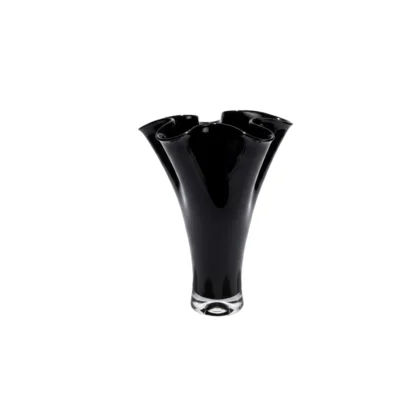 Black Petal Vase