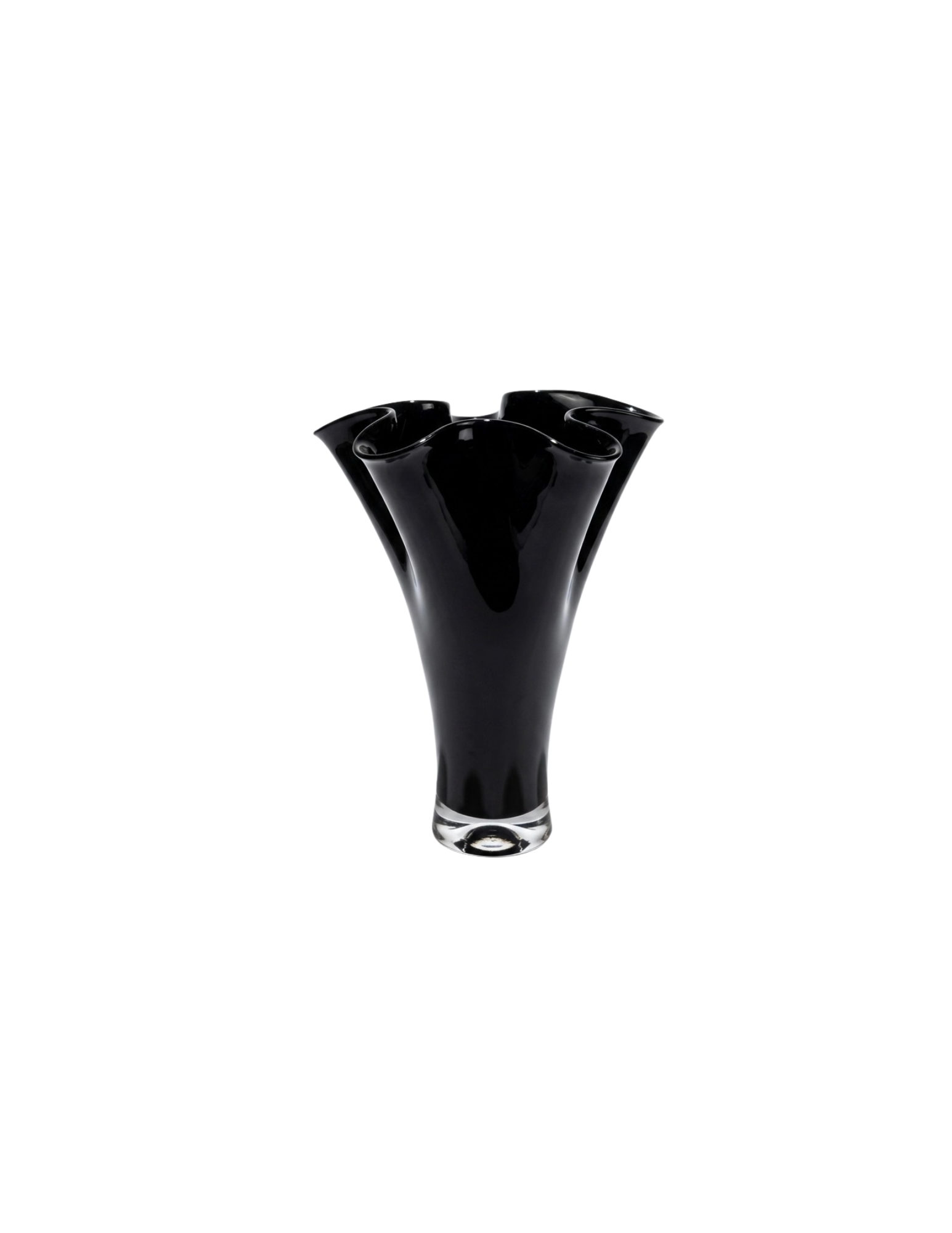 Black Petal Vase